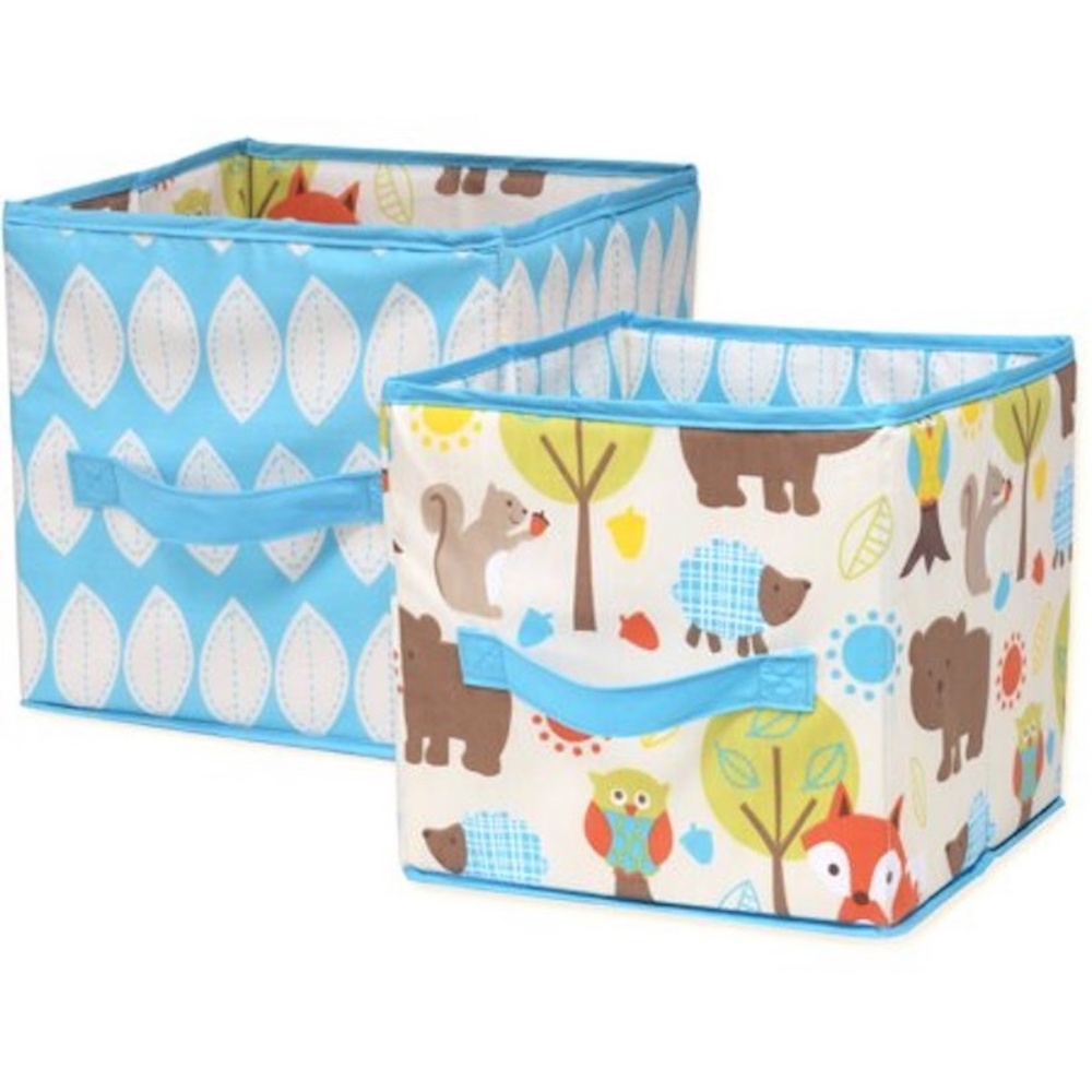 Pinwheel: Woodlands Collapsible Storage Bin, 2 Pack